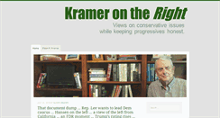 Desktop Screenshot of kramerontheright.com