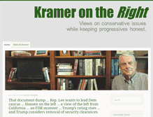 Tablet Screenshot of kramerontheright.com